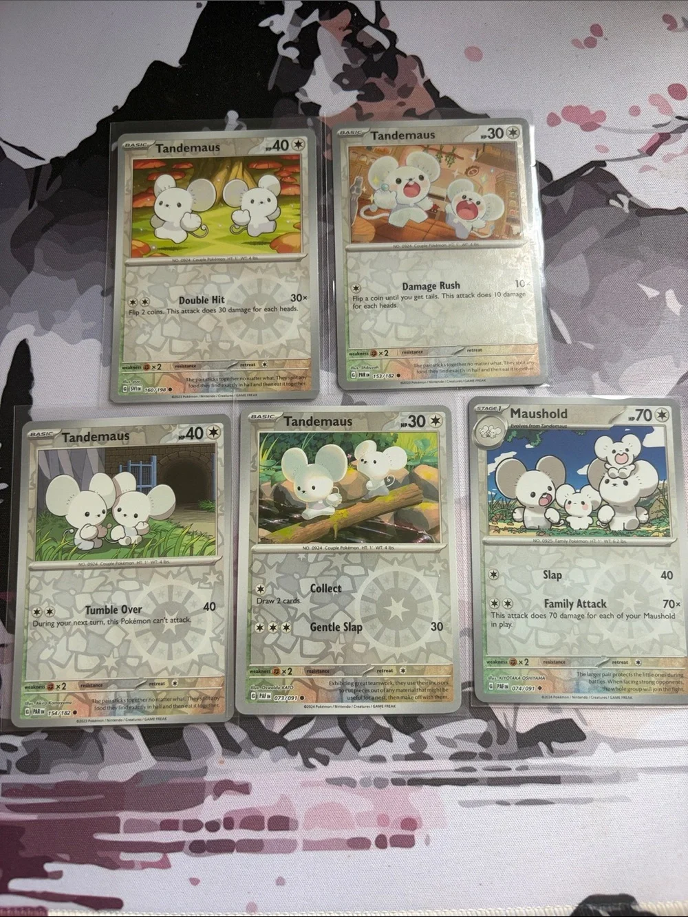 Tandemaus & Maushold Pokémon Evolution Lot 🐭 Reverse Holo | 5 Cards ✨5/$25✨